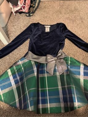 Kohl's Navy Blue Girls' Dress with Satin Finish